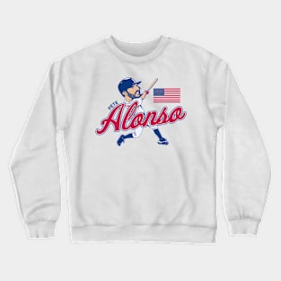 Pete Alonso US Caricature Crewneck Sweatshirt